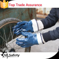 SRSAFETY industrial winter nitrile gloves with jersey liner/working glove/safety gloves